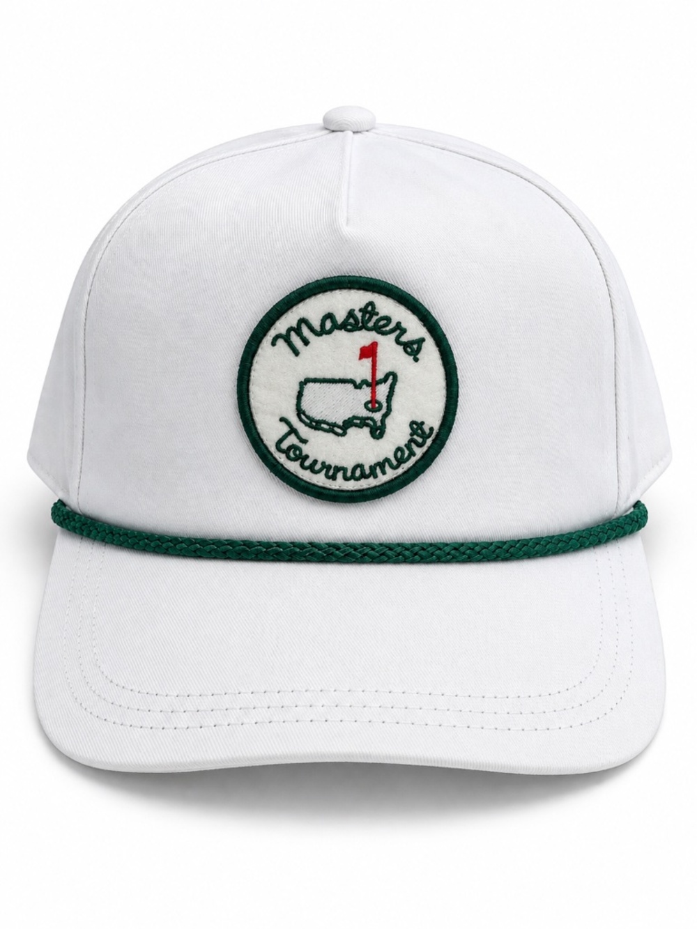 NWT Masters Tournament White Rope Snapback Golf Hat Augusta